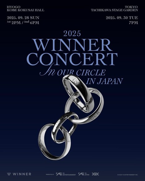 「2025 WINNER CONCERT [IN OUR CIRCLE] IN JAPAN」ビジュアル