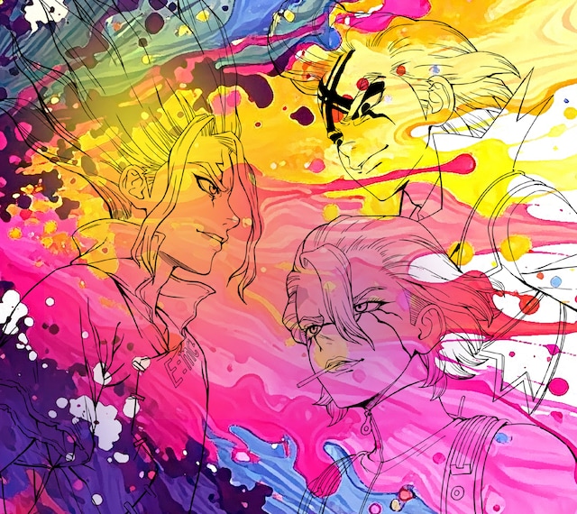 KANA-BOON「SUPERNOVA」ジャケット ©米スタジオ・Boichi／集英社・Dr.STONE製作委員会