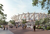 IGアリーナの外観イメージ。