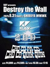 「RAY presents『Destroy the Wall』」フライヤー