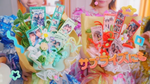 超ときめき♡宣伝部が出演する「シェアプリント」CM動画より。