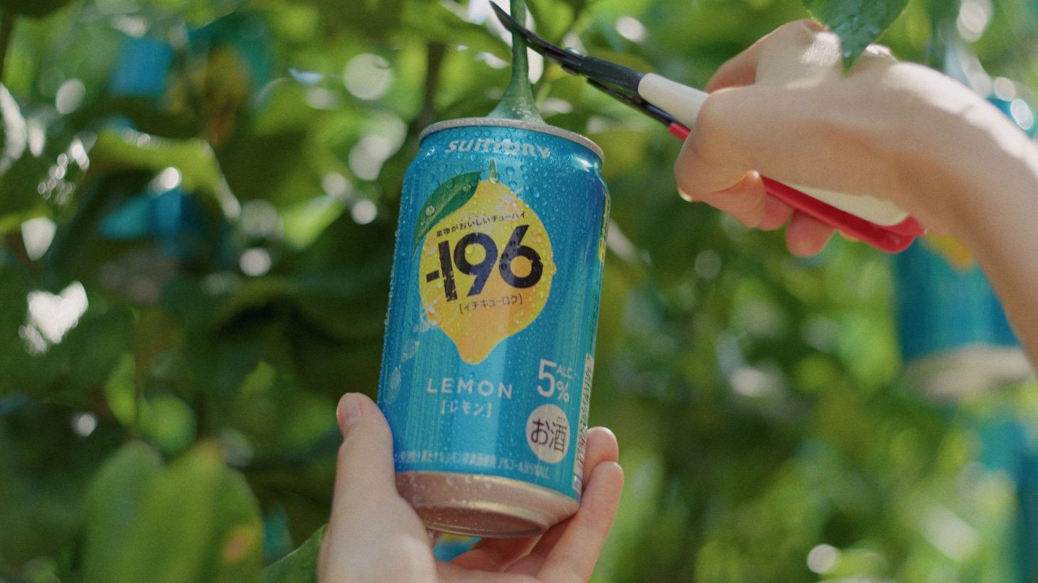 サントリーチューハイ「-196（イチキューロク）」テレビCMより。