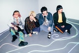 Organic Call。左端がオオシロユイ(Dr)。(撮影:ミワカナコ)