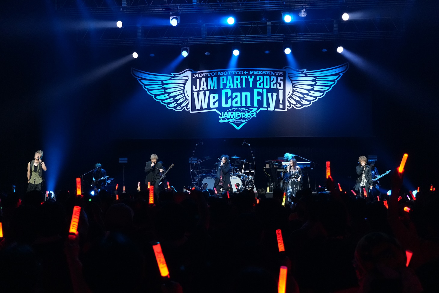JAM Project「MOTTO! MOTTO!! + presents JAM PARTY 2025 ～ We Can Fly ! ～」の様子。