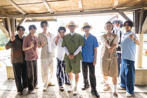 釣り対決出演者。©TBS