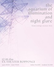 「Homecomings "the aquarium of illumination and night glare"」告知画像