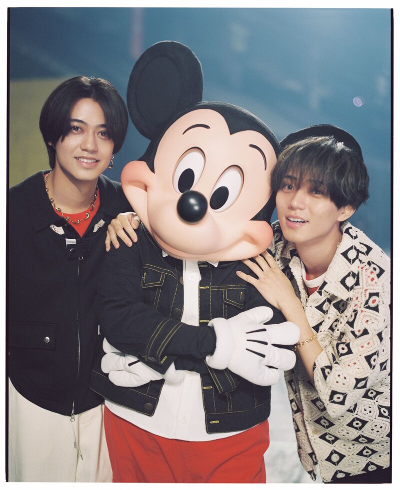 King & Princeとミッキーマウス。(撮影:松岡一哲)