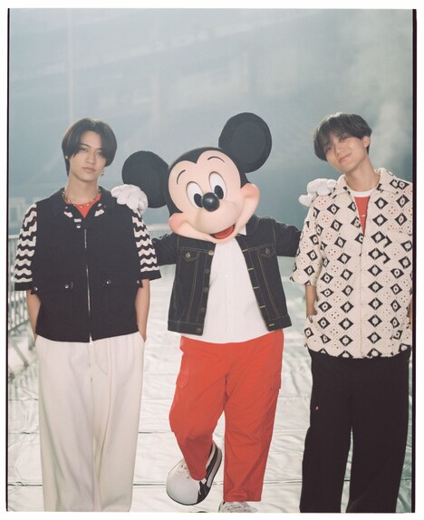 King & Princeとミッキーマウス。(撮影:松岡一哲)