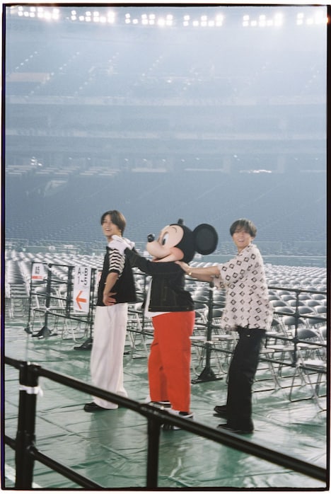 King & Princeとミッキーマウス。(撮影:松岡一哲)