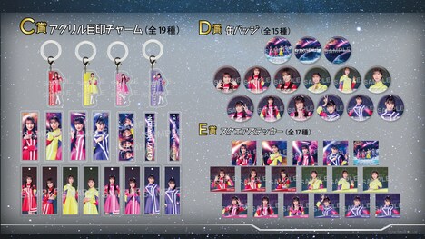 「ももいろクローバーZ『Event Horizon』オンラインくじ」ラインナップ