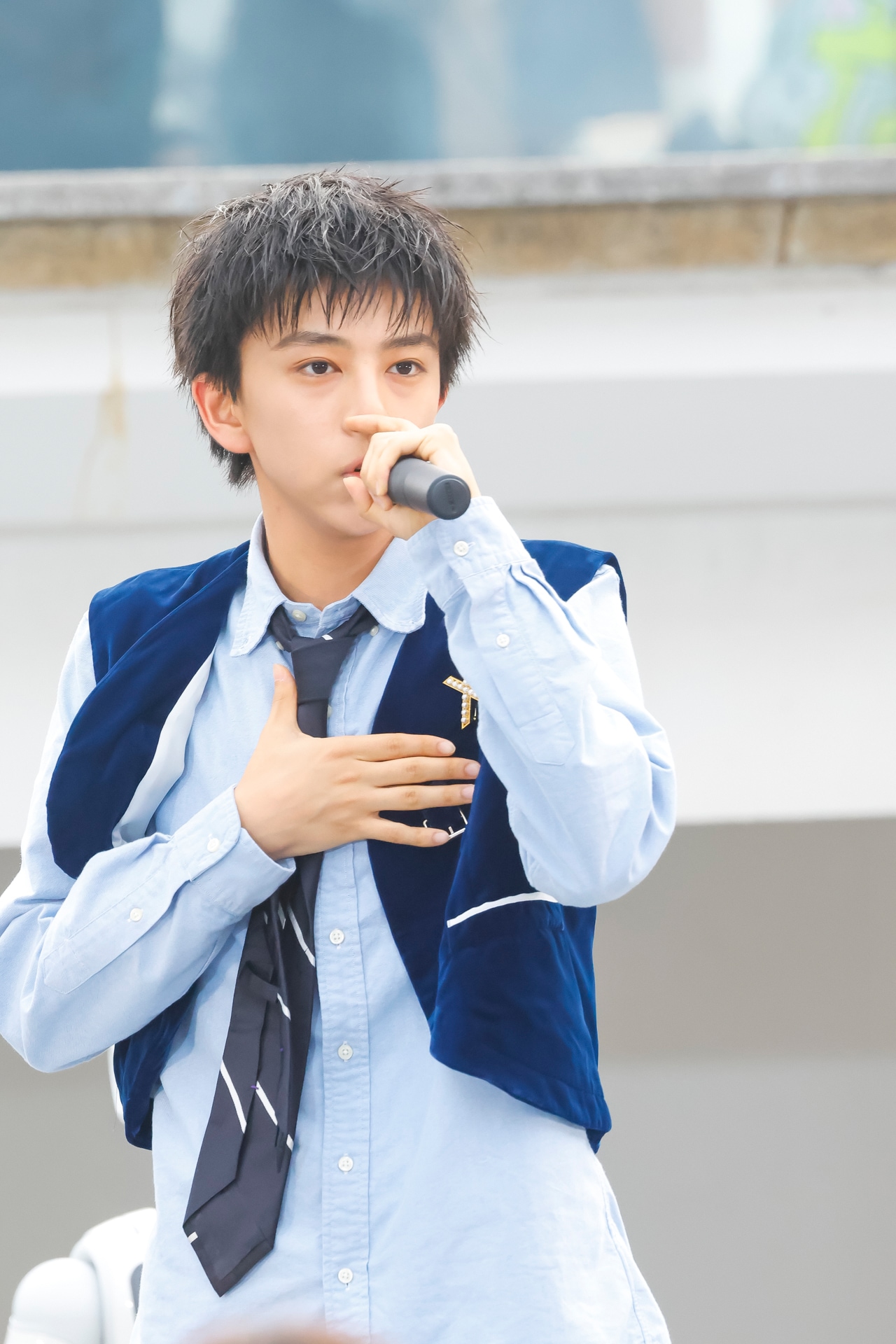 八神遼介（撮影：笹森健一） - ICExと5体のペッパーくん共演