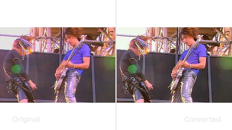 リマスター前（左）、最新リマスター版（右）の比較画像。