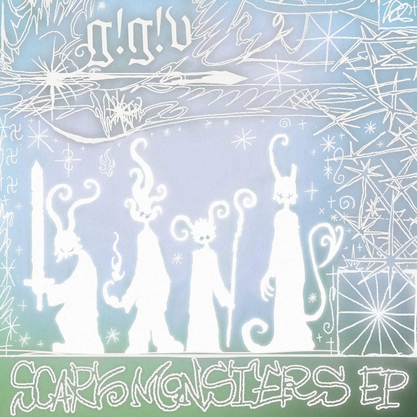 go!go!vanillas「SCARY MONSTERS EP」CD＋Blu-ray、CD＋DVD盤ジャケット