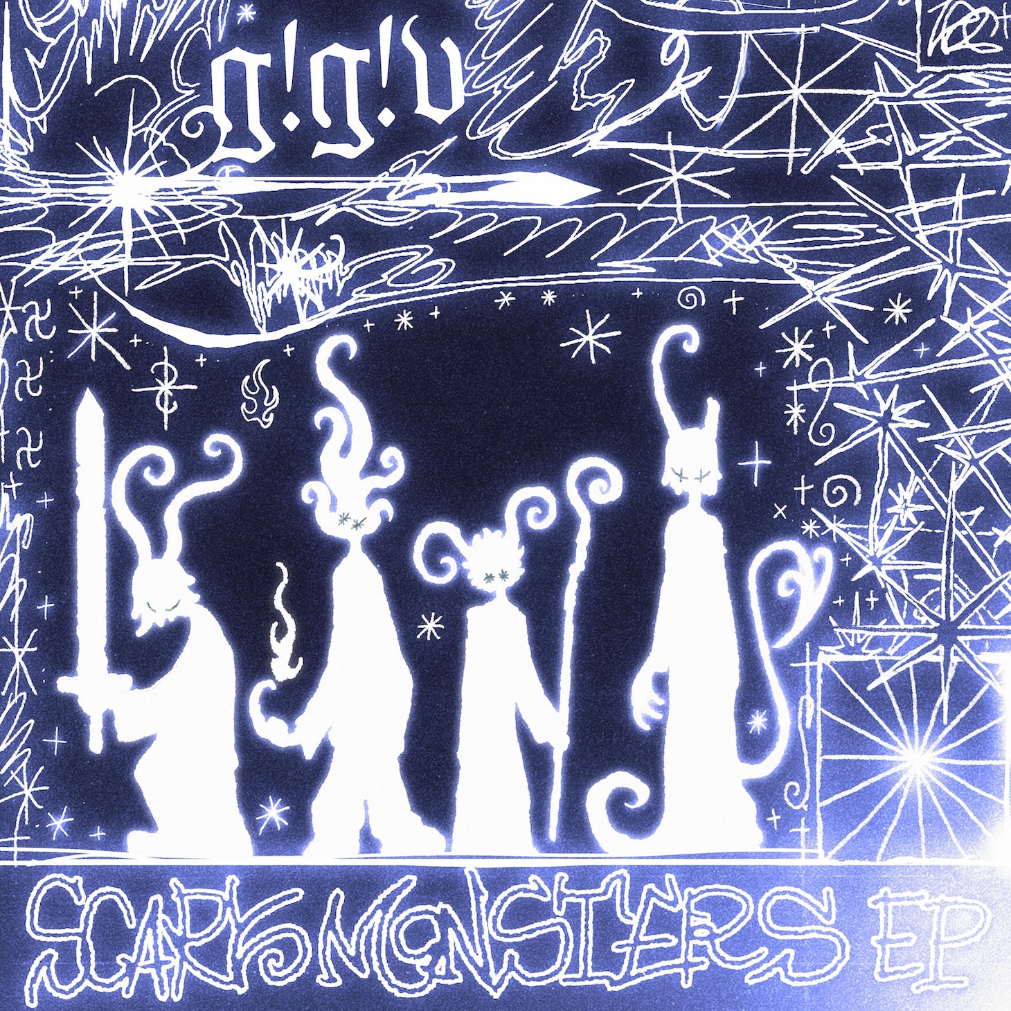 go!go!vanillas「SCARY MONSTERS EP」CD Only盤ジャケット