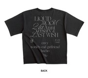 「LAST WISH & LIQUIDROOM 21st ANNIVERSARY」Tシャツのデザイン。