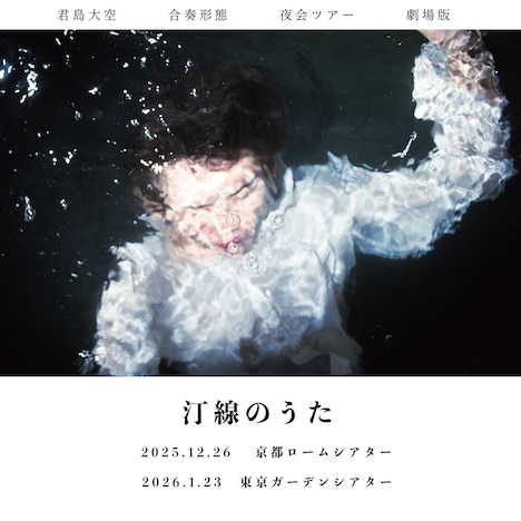 「君島大空 合奏形態 夜会ツアー劇場版 “汀線のうた”」ビジュアル