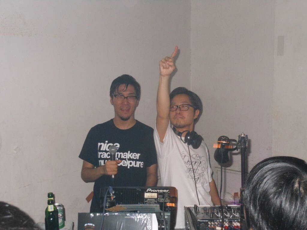 「水星」のリリースパーティでPUNPEEと。