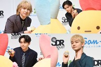 フォトセッションに応じるEBiDANメンバー。