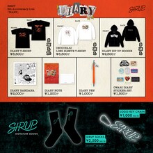 「SIRUP 8th Anniversary Live 『DIARY』」グッズ告知画像