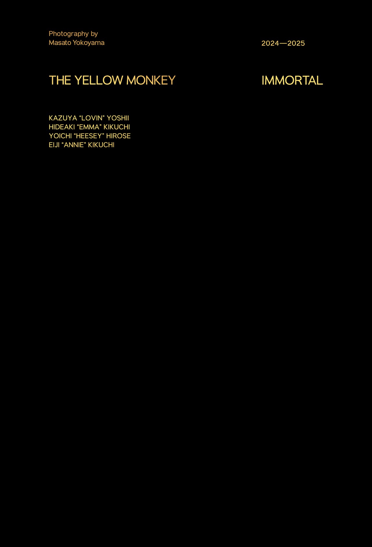 THE YELLOW MONKEY フォトフレーム THEYELLOWMONKEY 2024.5.29(水) 10TH ALBUM「Sparkle X