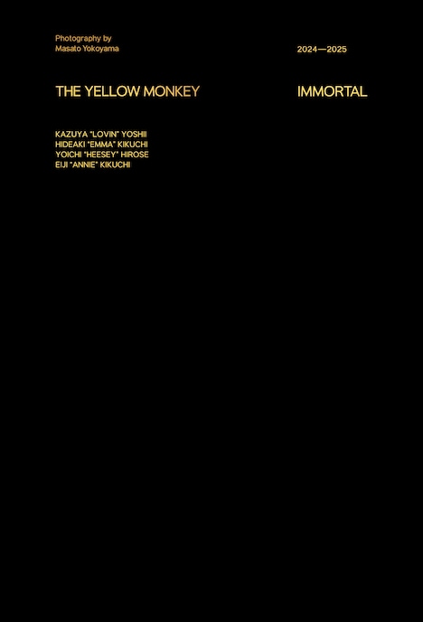 THE YELLOW MONKEY「THE YELLOW MONKEY TOUR Photobook "IMMORTAL"」表紙