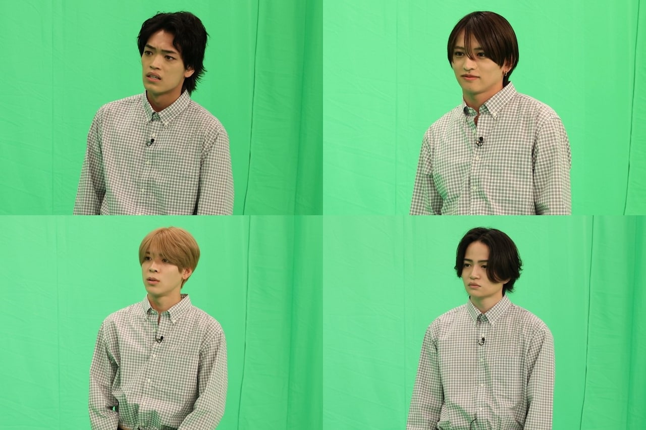 上段左から時計回りに原嘉孝、猪俣周杜、菊池風磨、松島聡。©フジテレビ