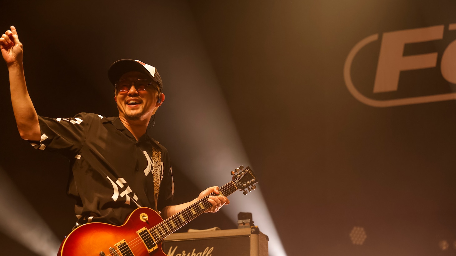 MONGOL800サポートメンバーのKuboty（G）。（Photo by SARUYA AYUMI）