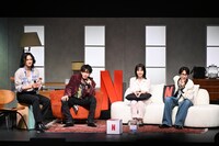 左から町田啓太、佐藤健、宮崎優、志尊淳。