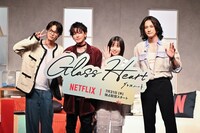 左から志尊淳、佐藤健、宮崎優、町田啓太。