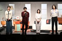 左から志尊淳、佐藤健、宮崎優、町田啓太。