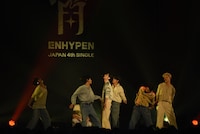 ENHYPEN日本4thシングル「宵 -YOI-」発売記念ショーケースの様子。