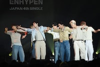 ENHYPEN日本4thシングル「宵 -YOI-」発売記念ショーケースの様子。