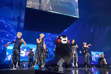 THE RAMPAGEとくまモン。