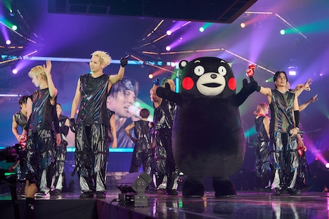 THE RAMPAGEとくまモン。