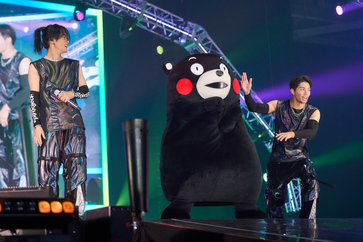 THE RAMPAGEとくまモン。