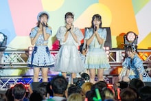 冨田菜々風（≠ME）、高松瞳（＝LOVE）、江角怜音（≒JOY）。