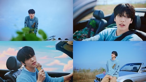 SOOBIN「Sunday Driver」ミュージックビデオより。(P)&(C) BIGHIT MUSIC