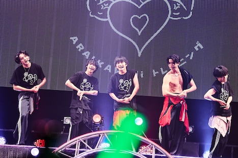 ARA!KAWAii トレーニング(田倉暉久、堀内結流、添田陵輔、新井椋清、河合彪雅)(撮影:上溝恭香)