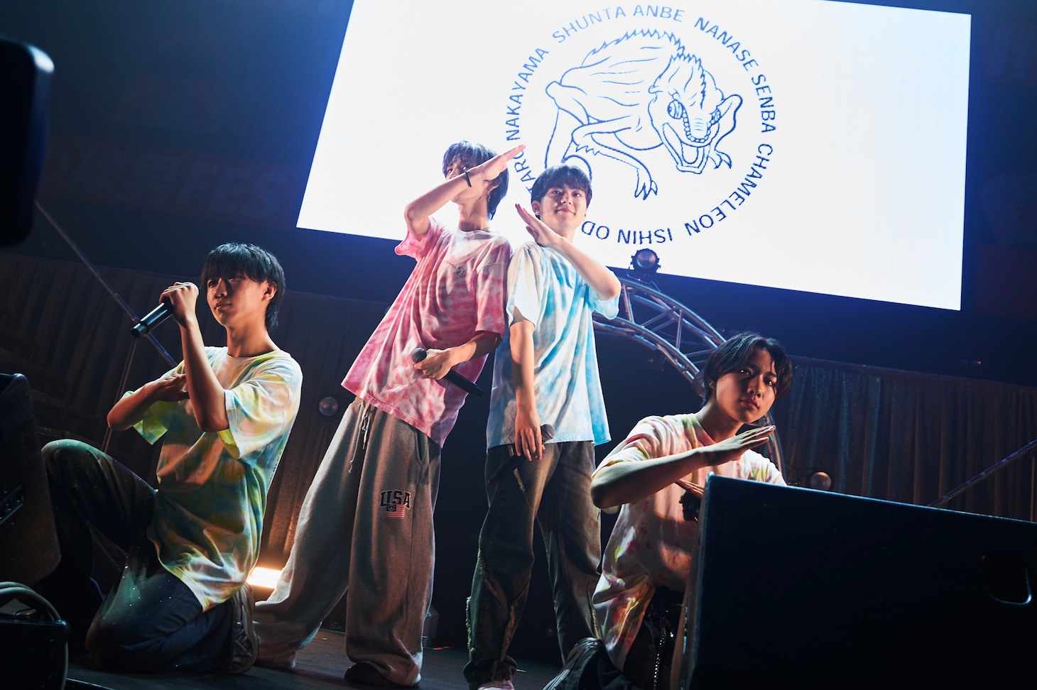 カメレオン（小田惟真、中山清太郎、安部舜太、仙波七星）（撮影：上溝恭香）