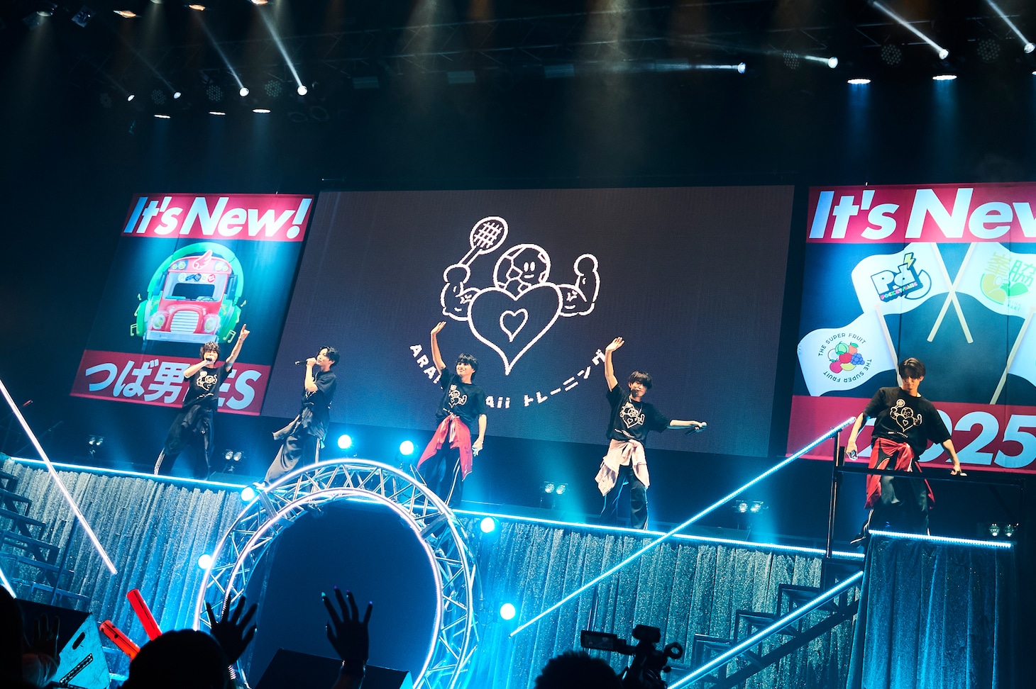 ARA!KAWAii トレーニング（田倉暉久、堀内結流、添田陵輔、新井椋清、河合彪雅）（撮影：上溝恭香）
