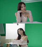 ツウィ（TWICE）出演「ヴィセ エッセンス プランプバーム」CMメイキング映像より。