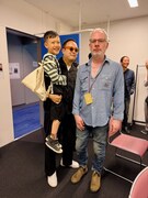 Tortoiseのジョン・マッケンタイアと。