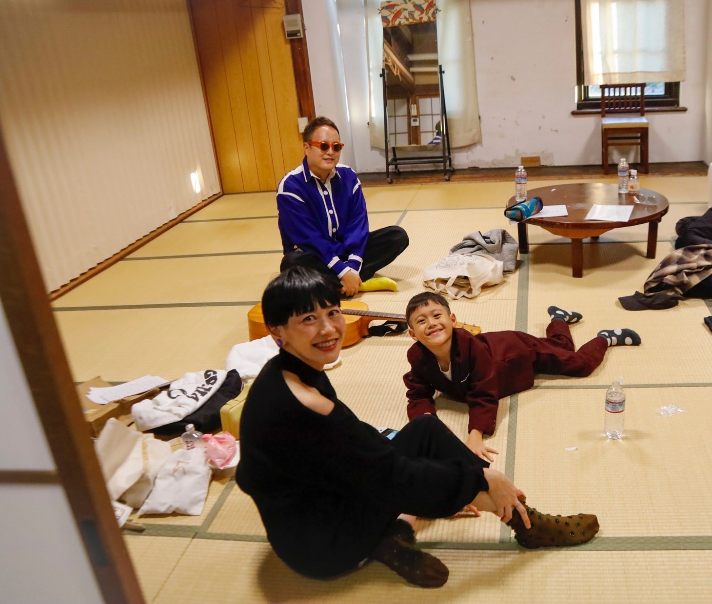 楽屋にて。