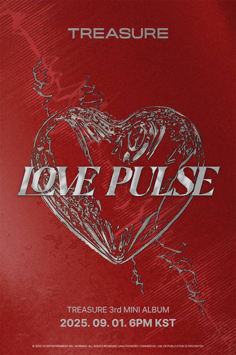 TREASURE「TREASURE 3rd MINI ALBUM [LOVE PULSE]」ティザー画像