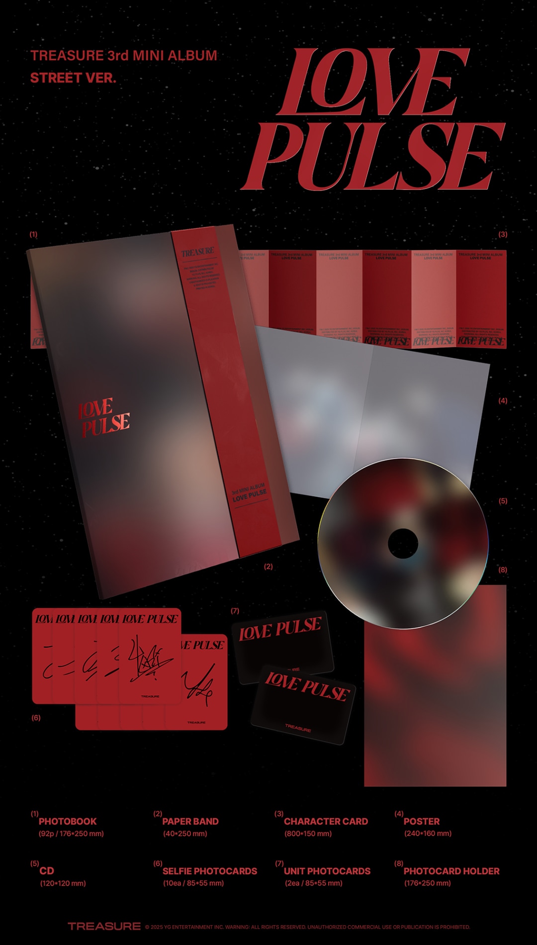 treasure アルバム バラ売り可 TREASURE「TREASURE 3rd MINI ALBUM [LOVE PULSE] STREET VER
