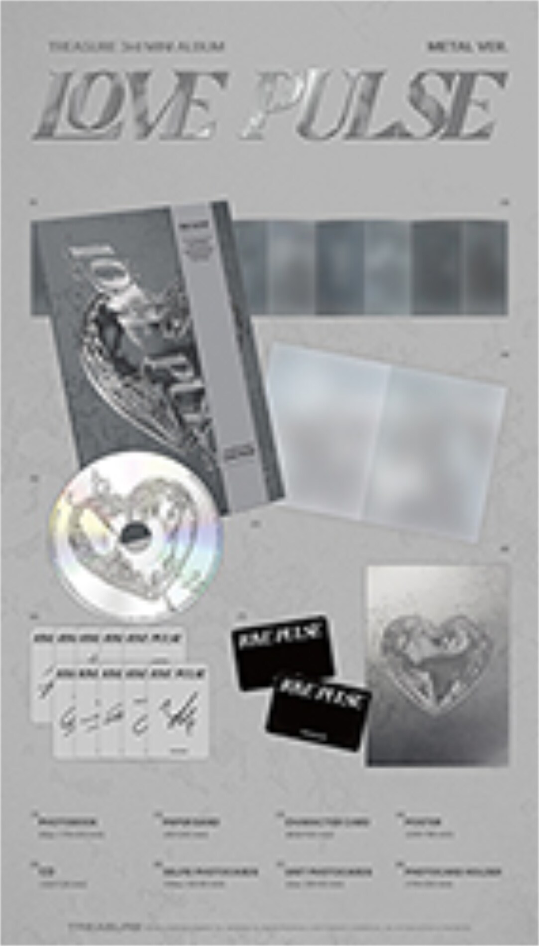 treasure アルバム バラ売り可 韓国盤】TREASURE 3rd MINI ALBUM [LOVE PULSE] TEUME VER