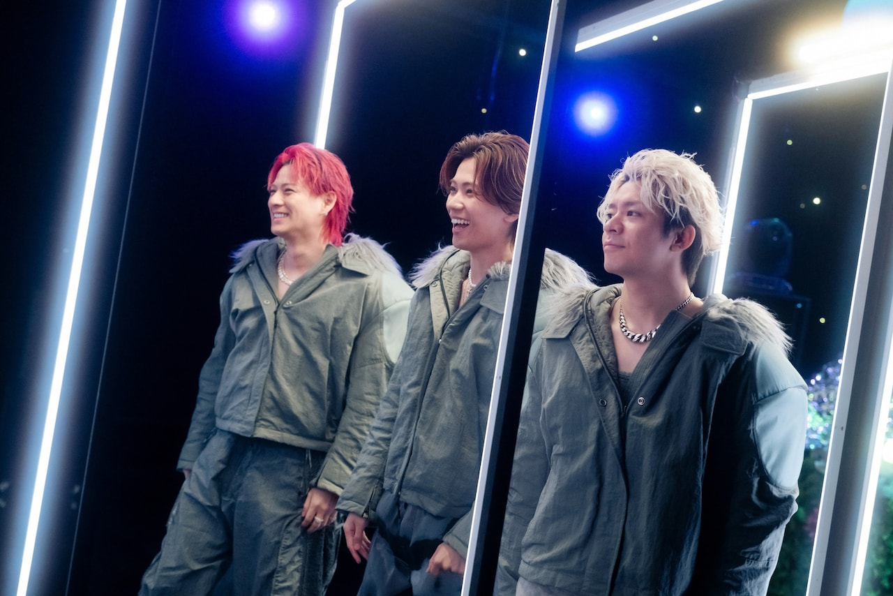スタジオパフォーマンスに臨むNumber_i。（写真提供：NHK）