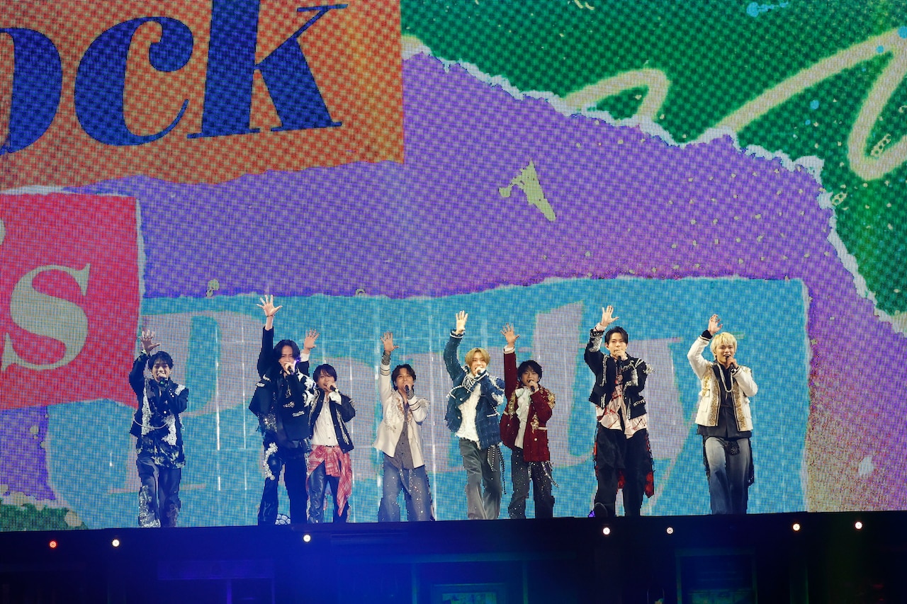 「We're timelesz LIVE TOUR 2025 episode 1」神奈川・横浜アリーナ公演の様子。