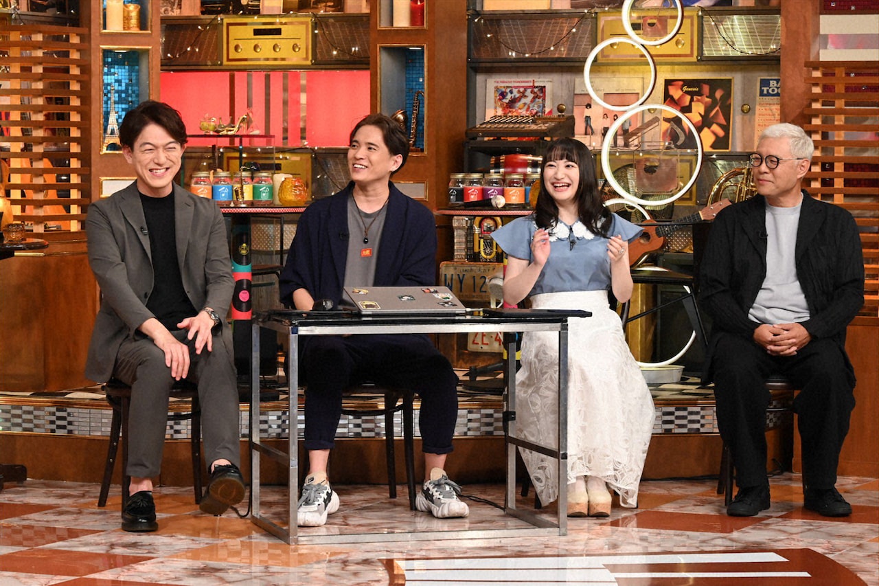 「EIGHT-JAM」出演者。左から、冨田明宏、林ゆうき、高尾奏音、松浦裕暁。©テレビ朝日