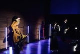 「STUDIO HISASHI with Anime」でセッションするHISASHIとangela。
